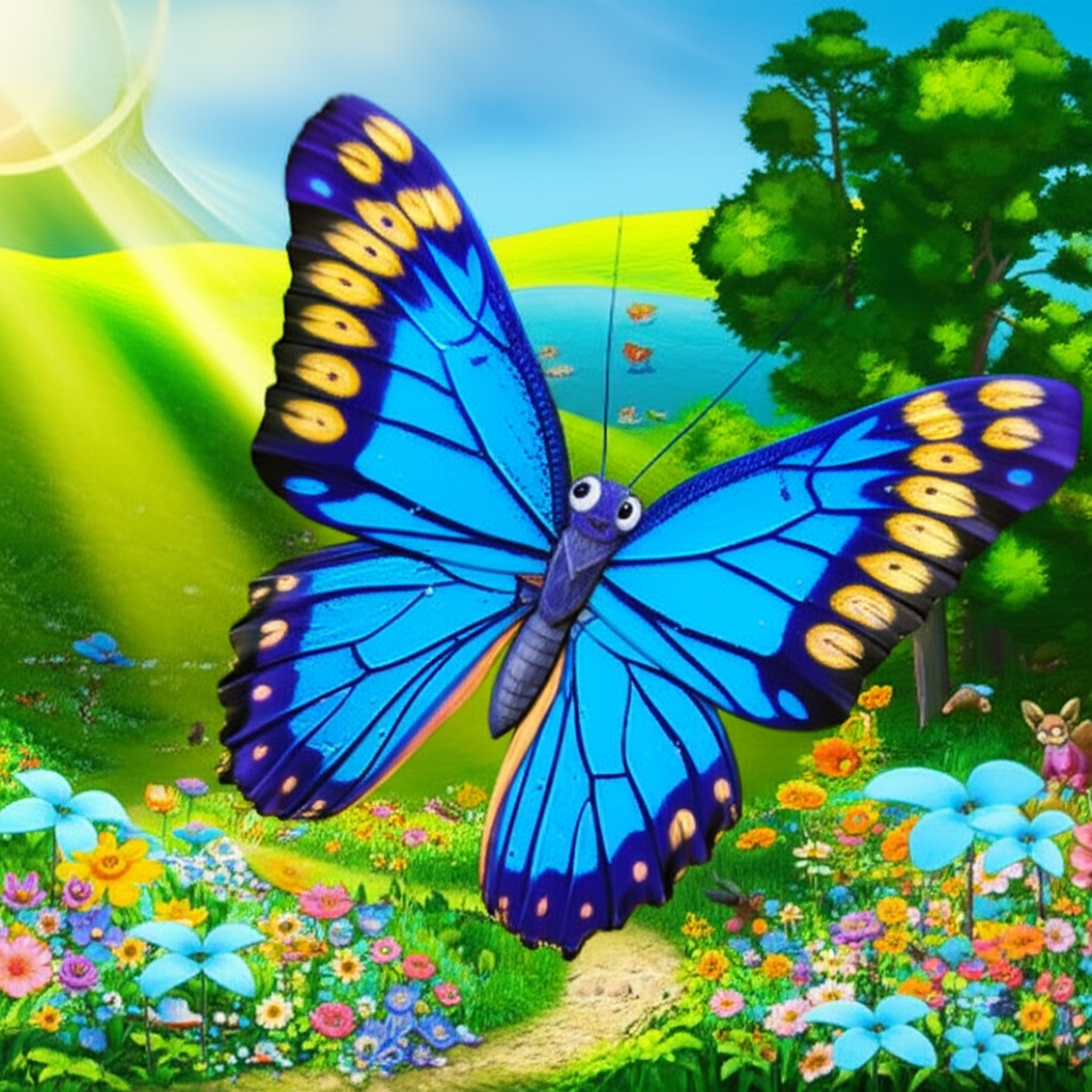 La Mariposa Gigante y la Flor Secreta