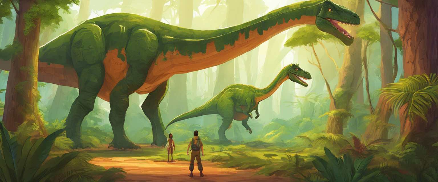El sueño del niño y el dinosaurio