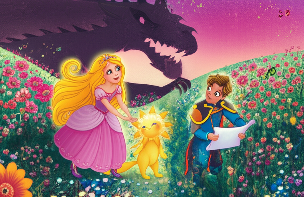 ¡La Princesa Emily Rose, el Príncipe Levy y Sun Rescatan el Valle Brillante!