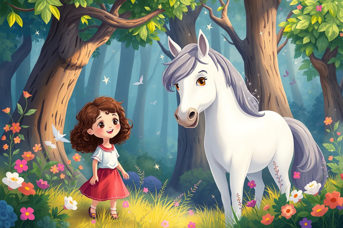 La Aventura Mágica de Pía y su Caballo Melódico