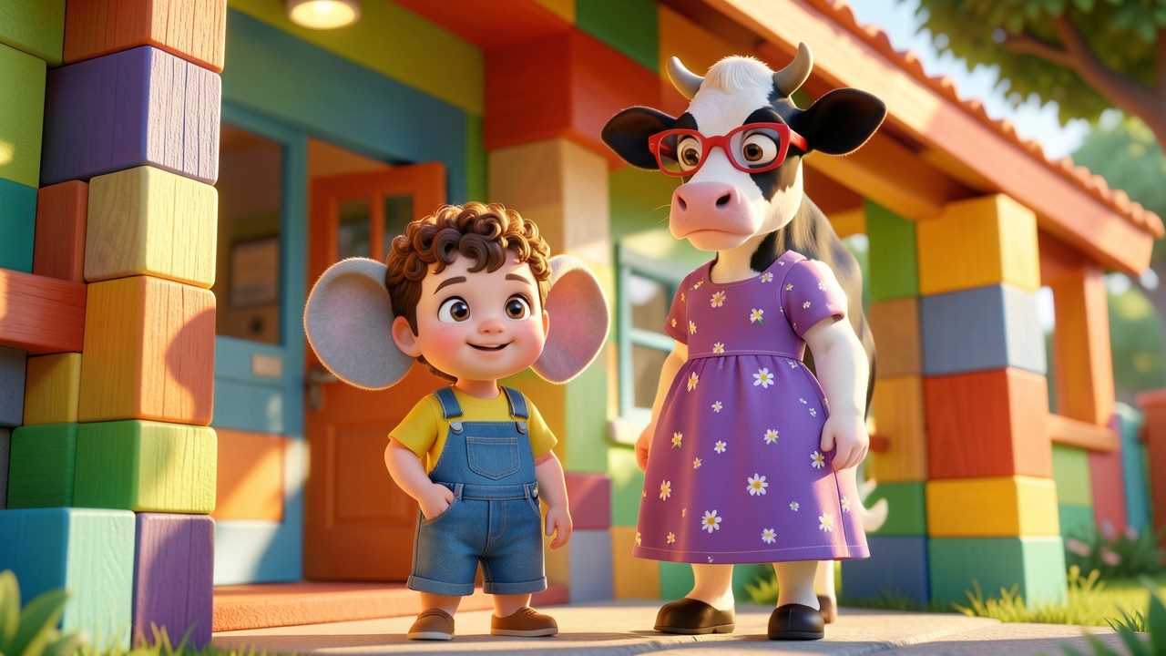Las Grandes Orejas de Mateo y el Primer Día de Escuela