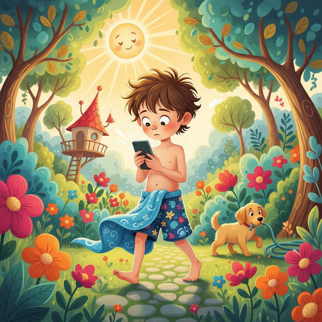 Lucas y el Hechizo de la Pantalla Brillante