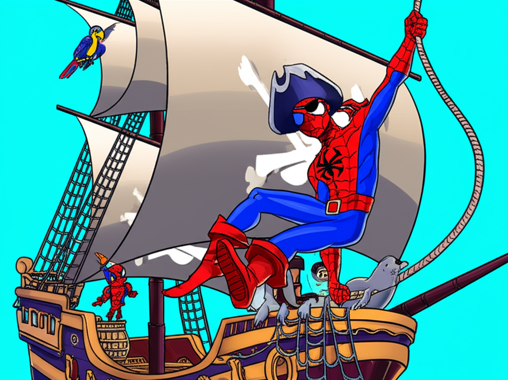 ¡La Aventura Pirata del Hombre Araña!