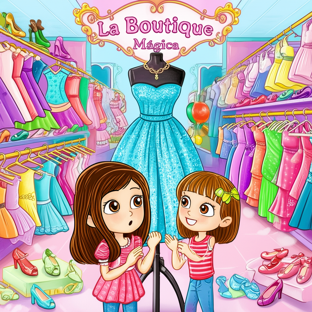 ¡El Vestido Brillante y la Amistad Reluciente!