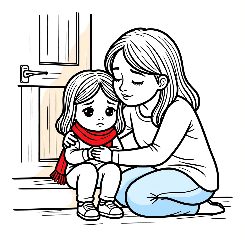 El Abuelo y la Bufanda Roja - ilustración 1