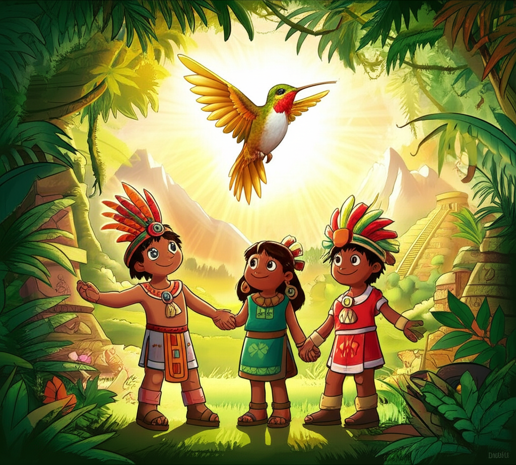 El Secreto del Colibrí Dorado: Un Viaje Prehispánico