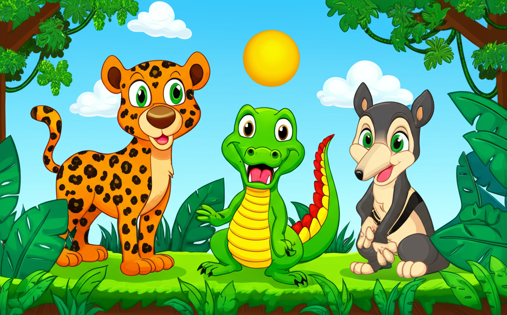 ¡Yaguareté, Yacaré y Oso Hormiguero: La Aventura de la Miel Escondida!