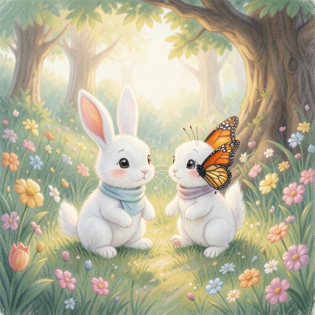 El conejo y la mariposa - ilustración 2
