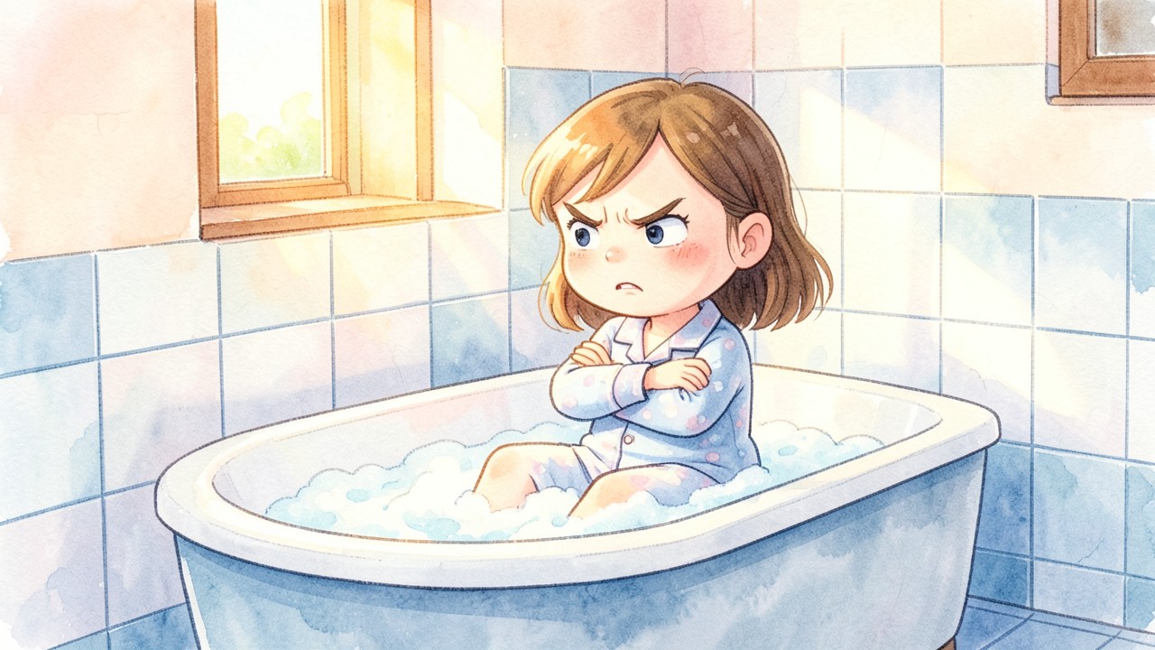 Albita, la niña que no quería bañarse