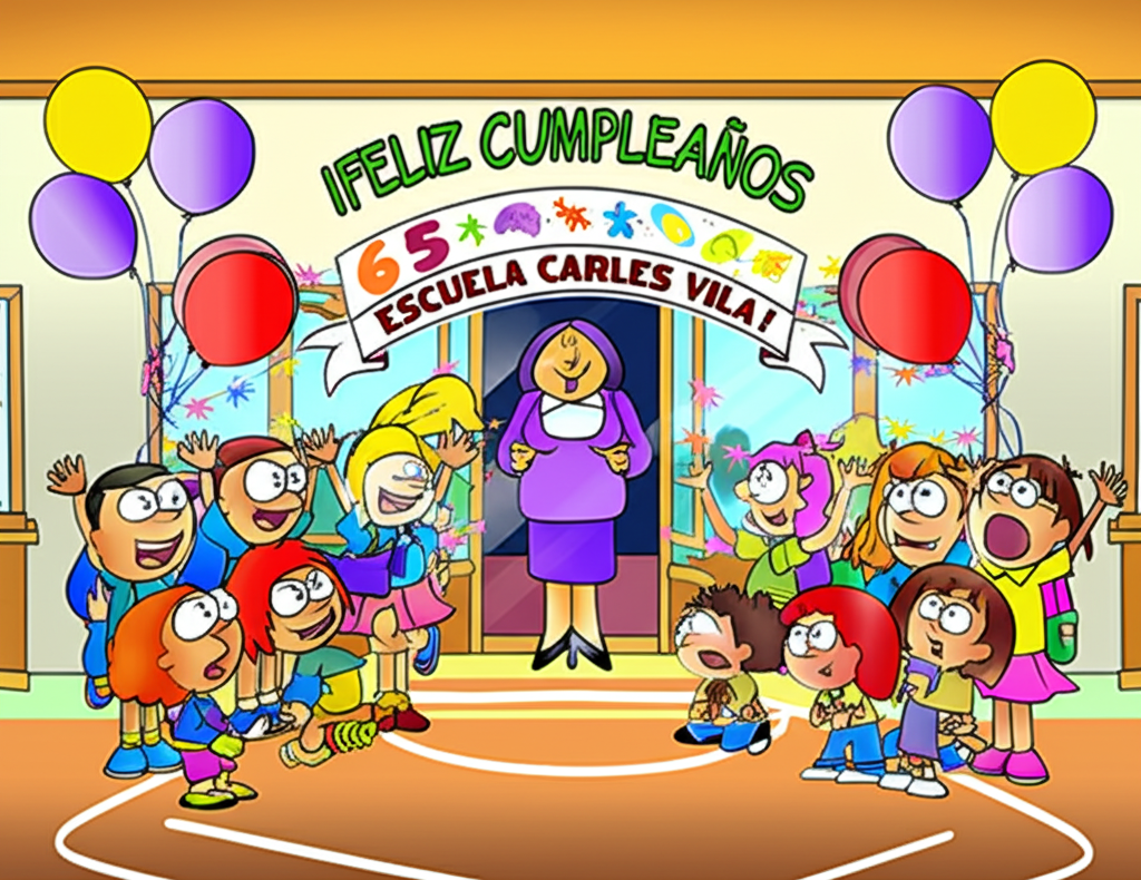¡La Fiesta Sorpresa del Cumpleaños 65 de la Escuela Carles Vila!