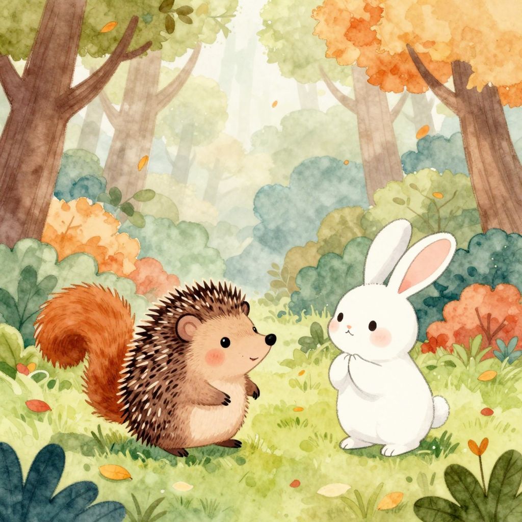 Der Igel und die Winterschlaf-Freunde - Illustration 1