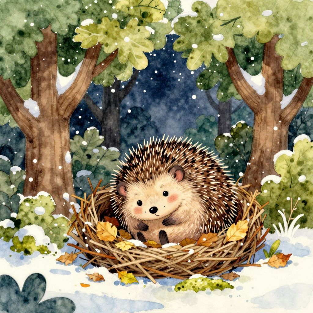 Der Igel und die Winterschlaf-Freunde - Illustration 2