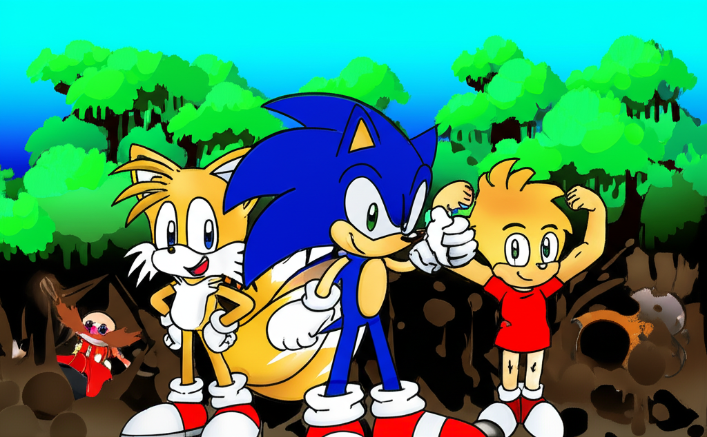 ¡Sonic, Tails y Carlitos: La Aventura del Bosque Esmeralda!