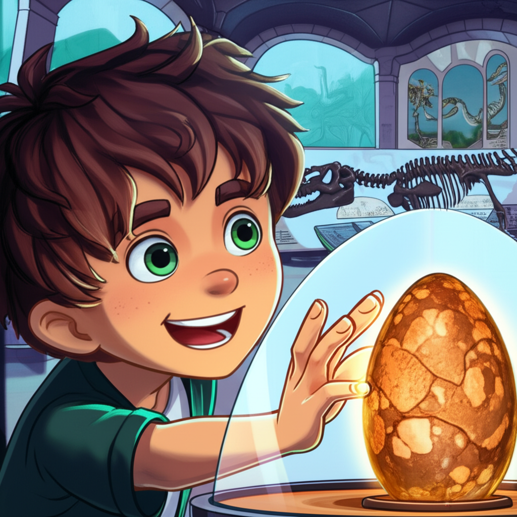 César y la Aventura Mesozoica: Una Lección entre Dinosaurios