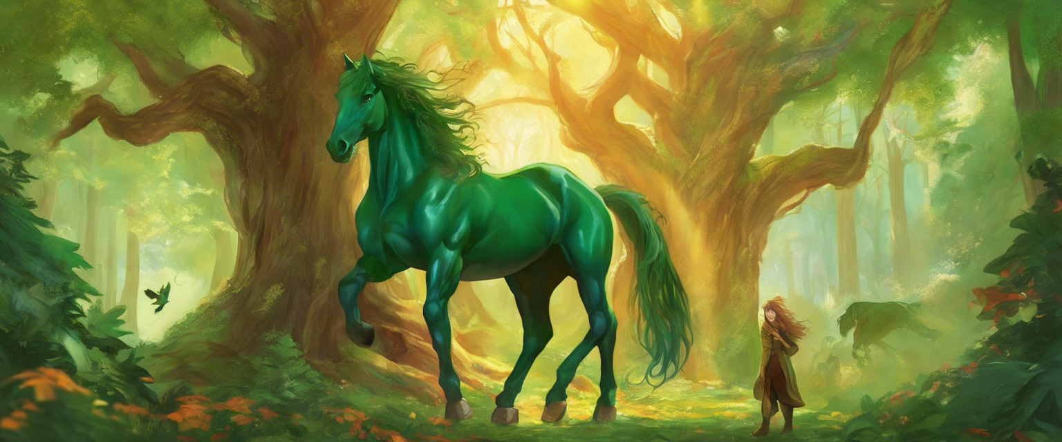 El caballo bondadoso del valle verde