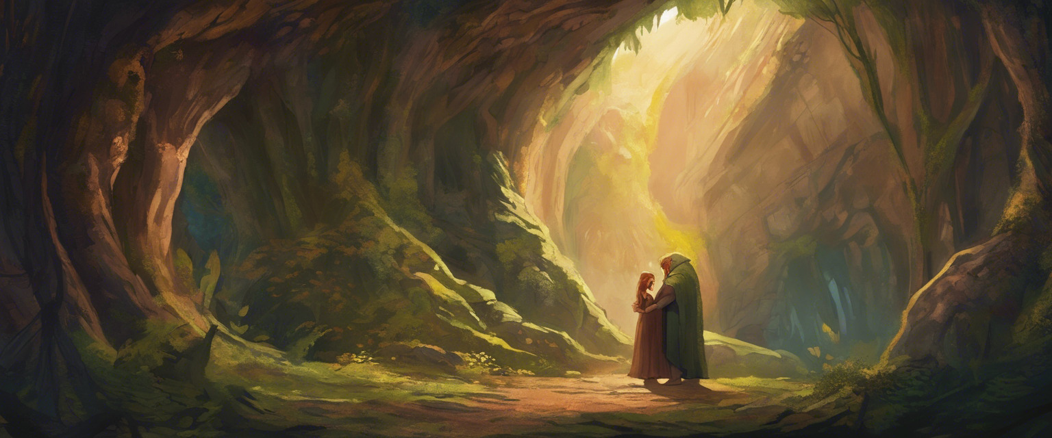 El ogro y la princesa en el bosque encantado