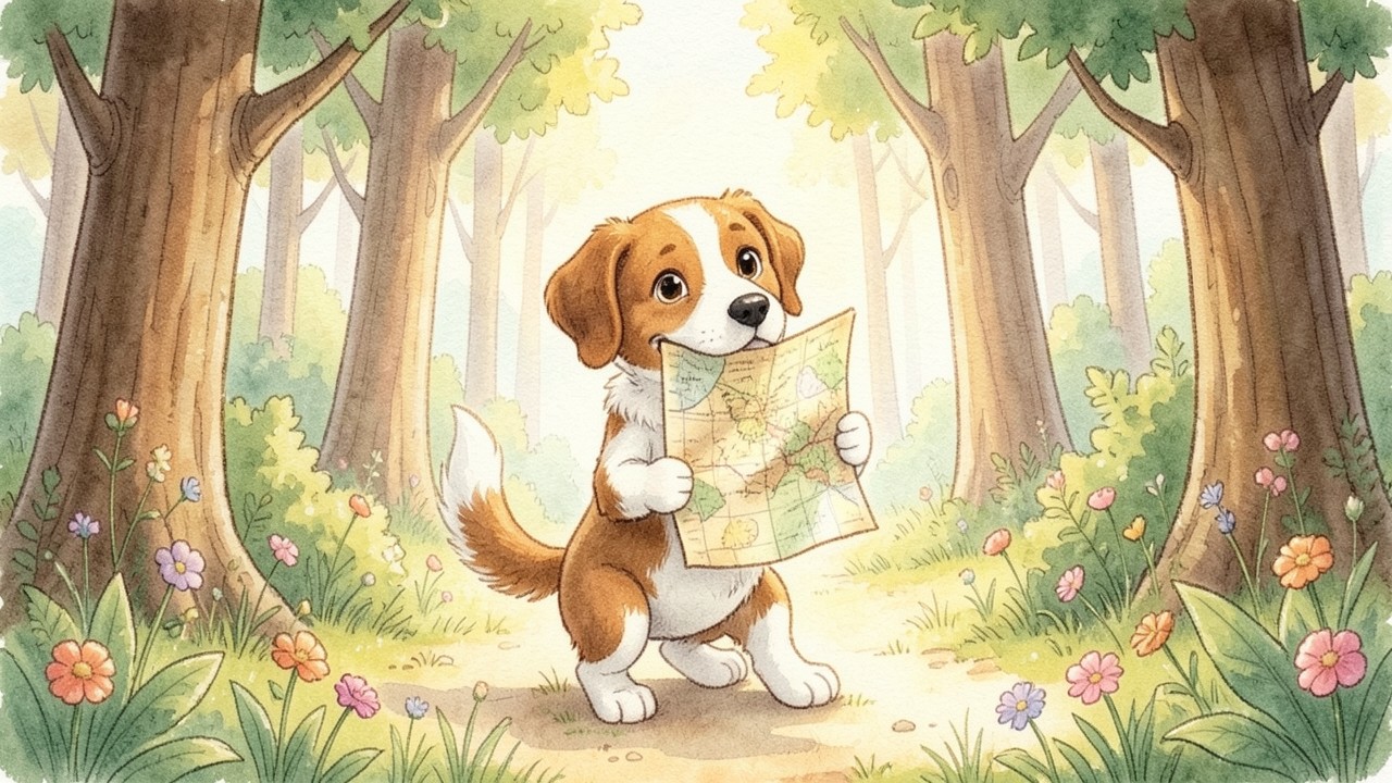 El perro explorador y el mapa del tesoro