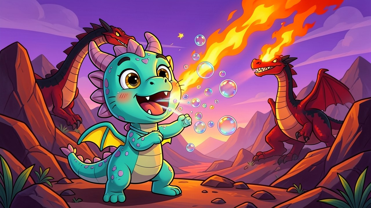 Burbujo: El Pequeño Héroe de las Pompas de Cristal