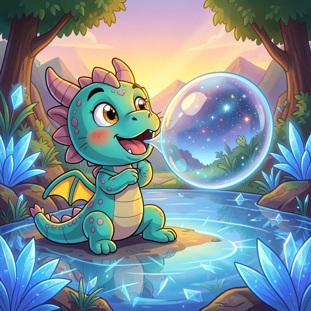 Burbujo: El Pequeño Héroe de las Pompas de Cristal - ilustración 1