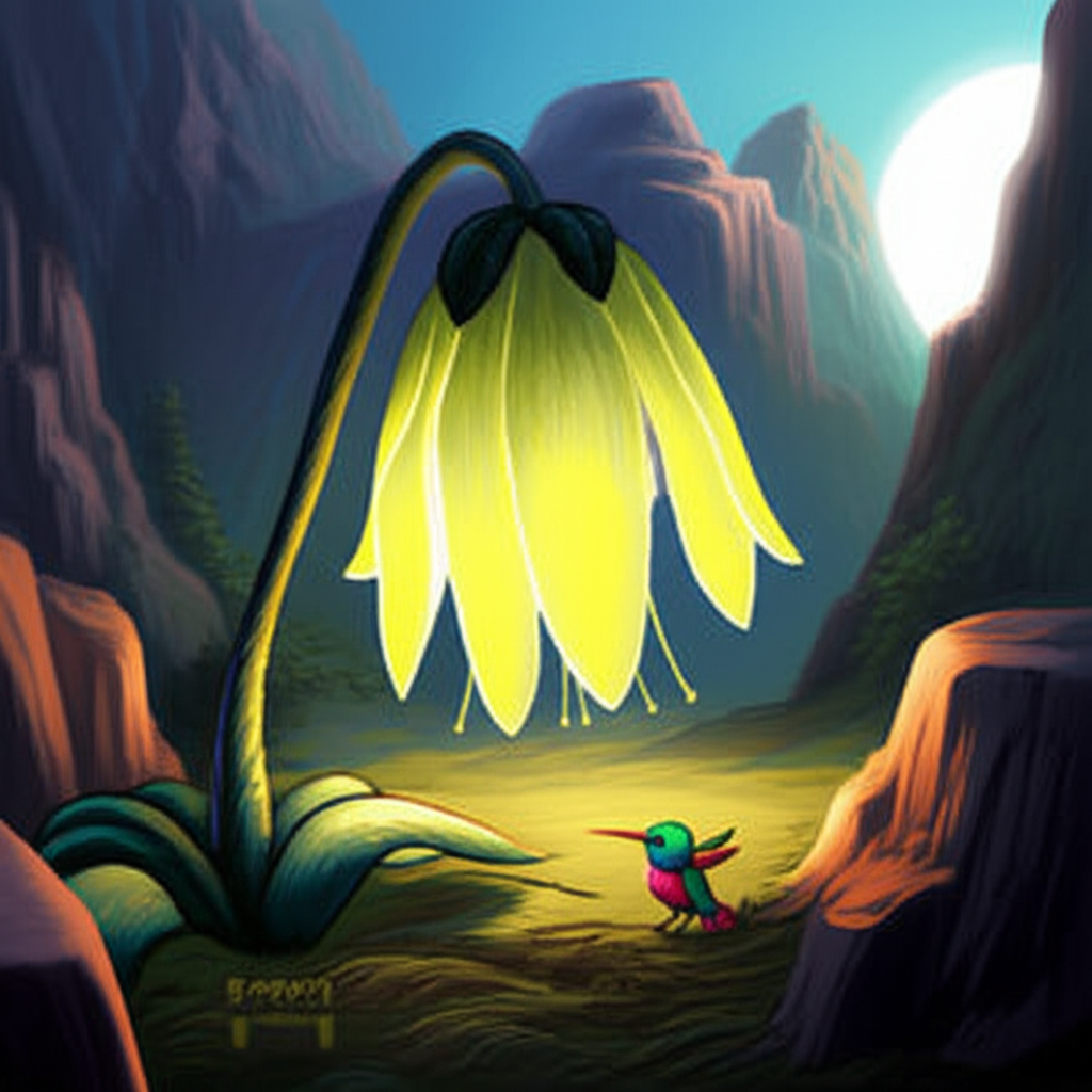 La Leyenda del Colibrí Cantor y la Flor de la Luna