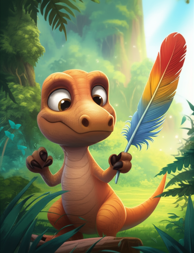 Leonardo, el Dinosaurio Imaginativo: Un Mundo de Posibilidades