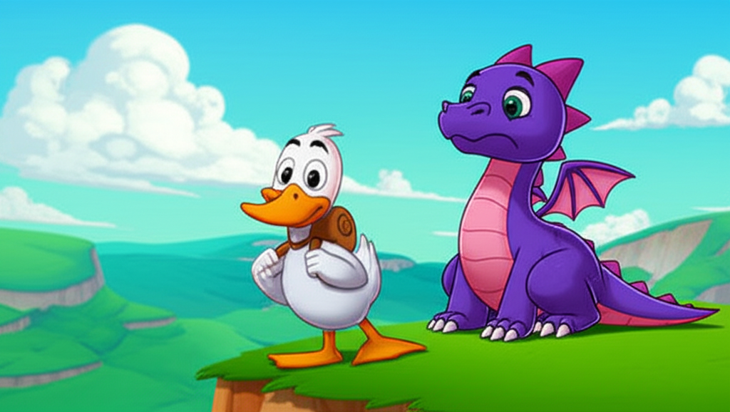 "¡Quack, el Pato Valiente y la Búsqueda de los Poderes Escondidos!"