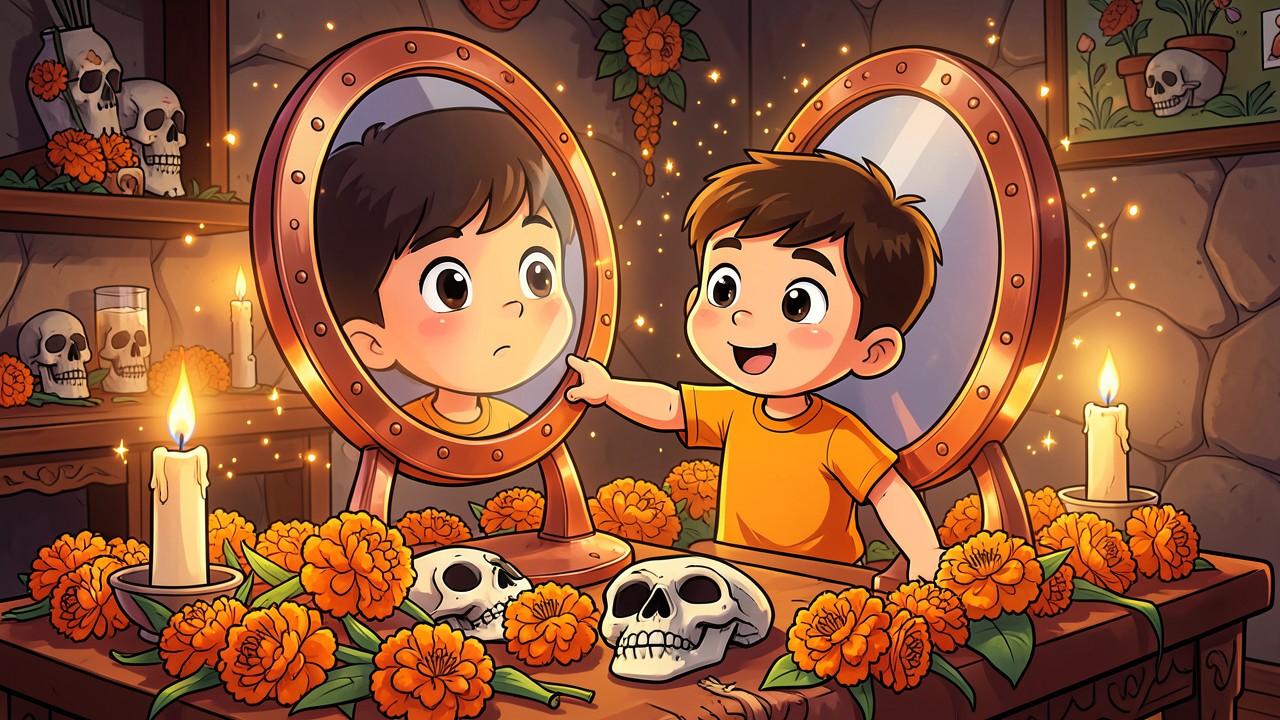 Mateo y el Espejo de Cempasúchil: Un Viaje por el Corazón de México