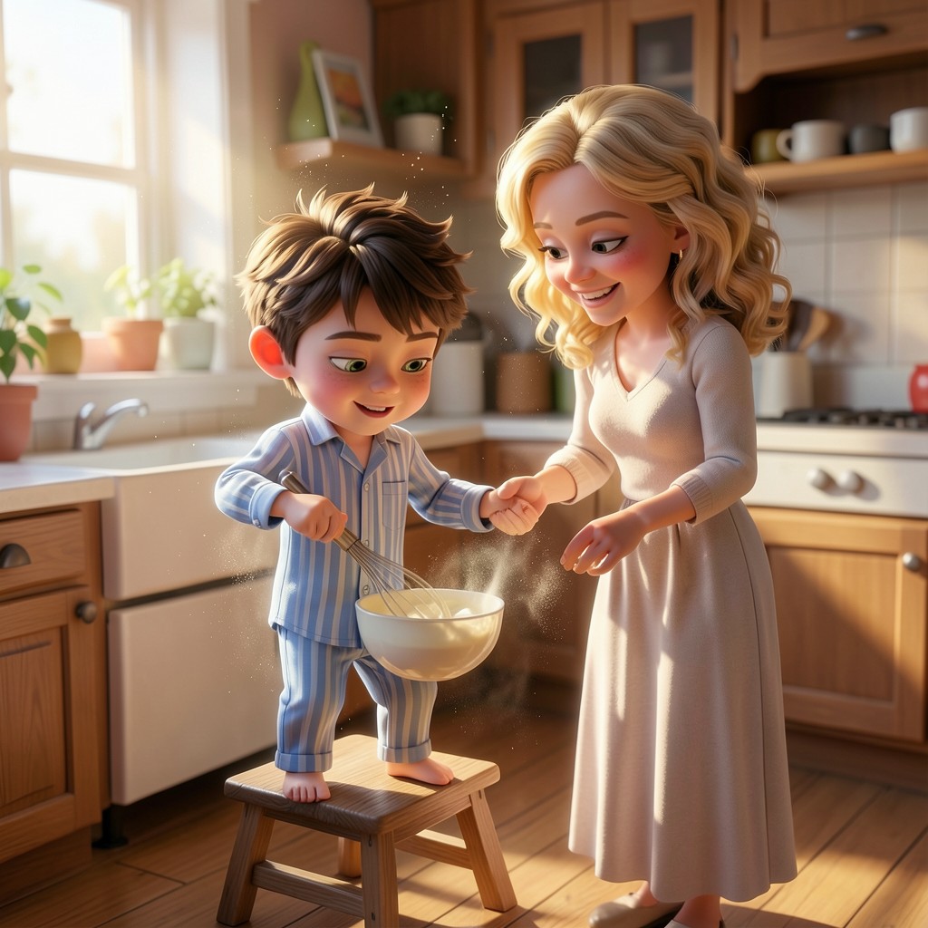 Leo e il Segreto della Colazione Perfetta - illustrazione 1