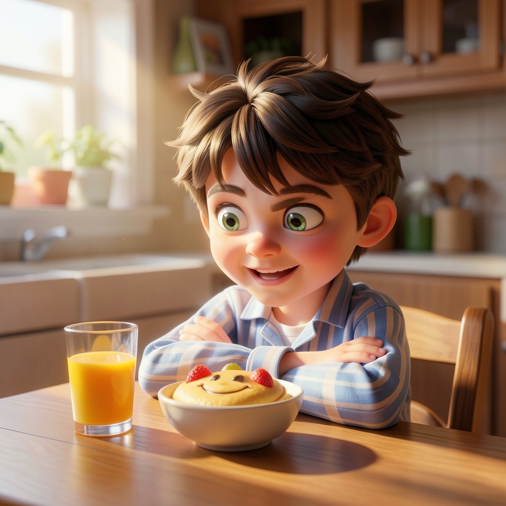 Leo e il Segreto della Colazione Perfetta - illustrazione 2