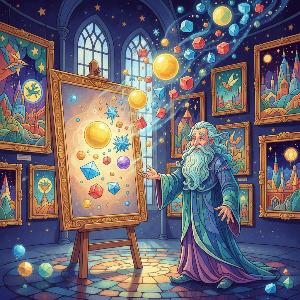 La Rebelión de los Pinceles: El Reino del Maestro Geometrio