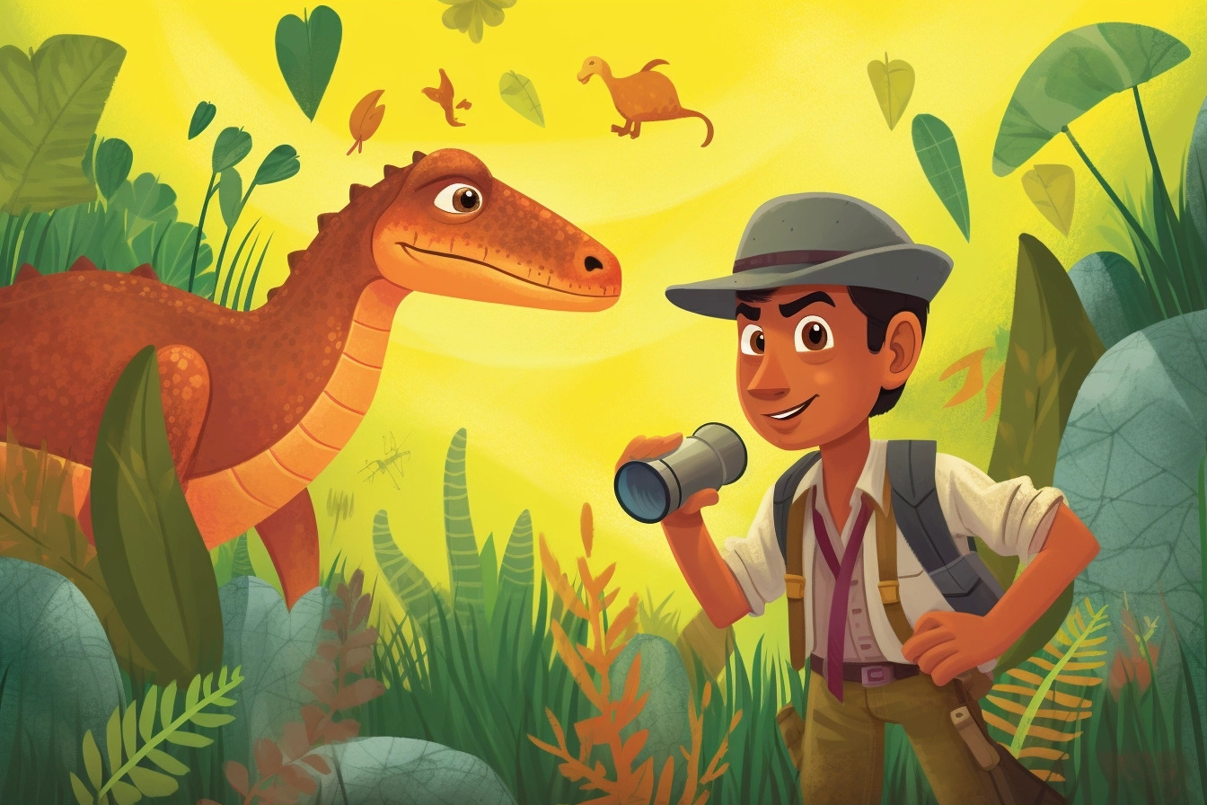 La búsqueda del tesoro con los amigos dinosaurios