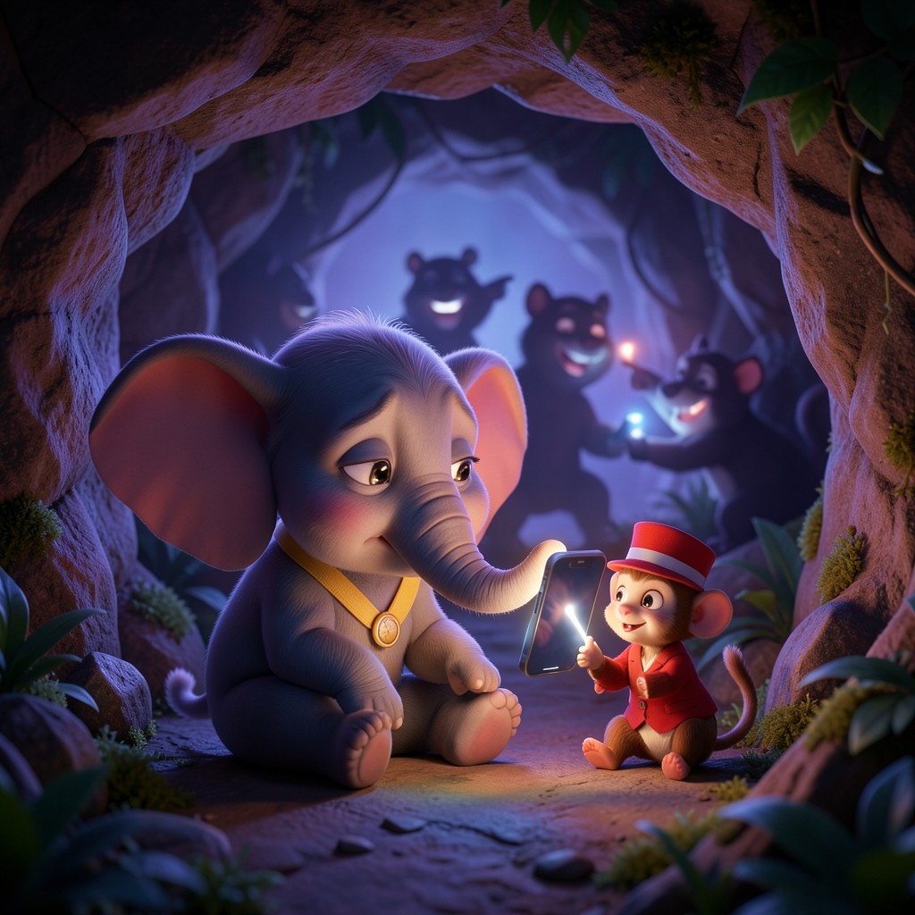 Dumbo y el Desafío del Bosque Digital - ilustración 1
