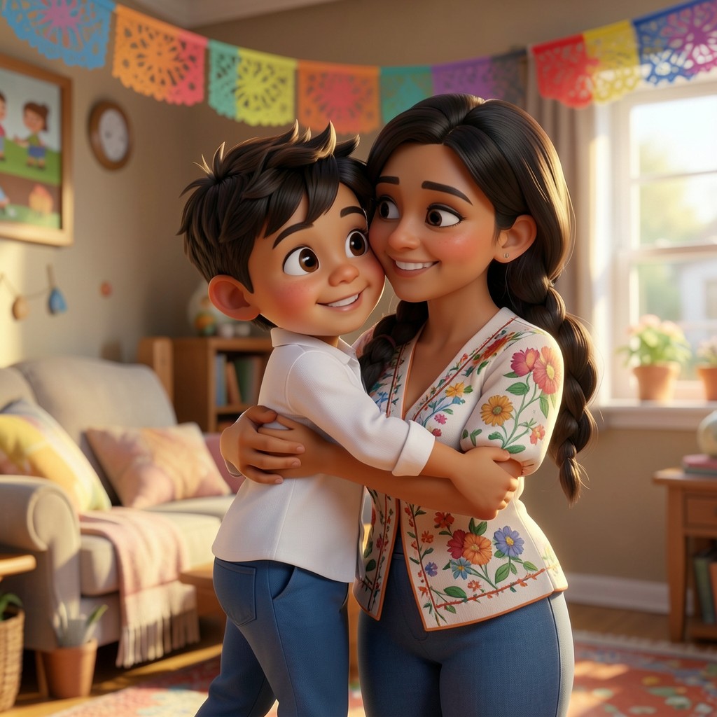 Cuento: "El secreto de la fiesta grande de Lucas" - ilustración 1