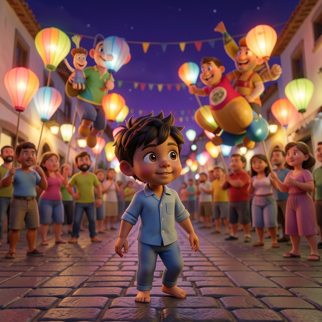 Cuento: "El secreto de la fiesta grande de Lucas" - ilustración 2