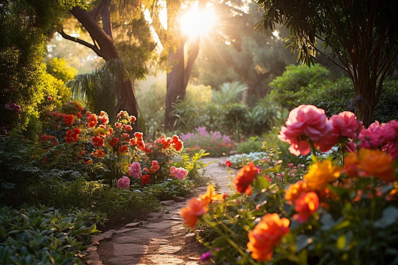 El Jardín Encantado de las Flores Multicolores