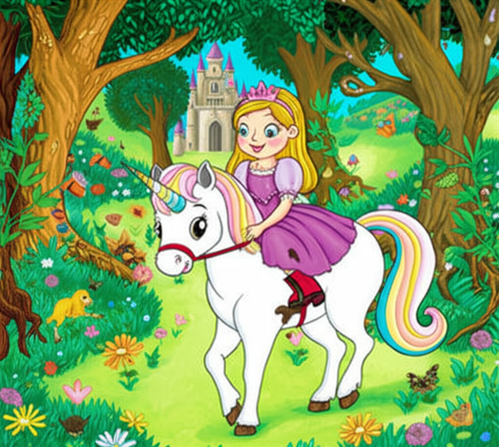 Camila y el Unicornio Brillante del Castillo Escondido