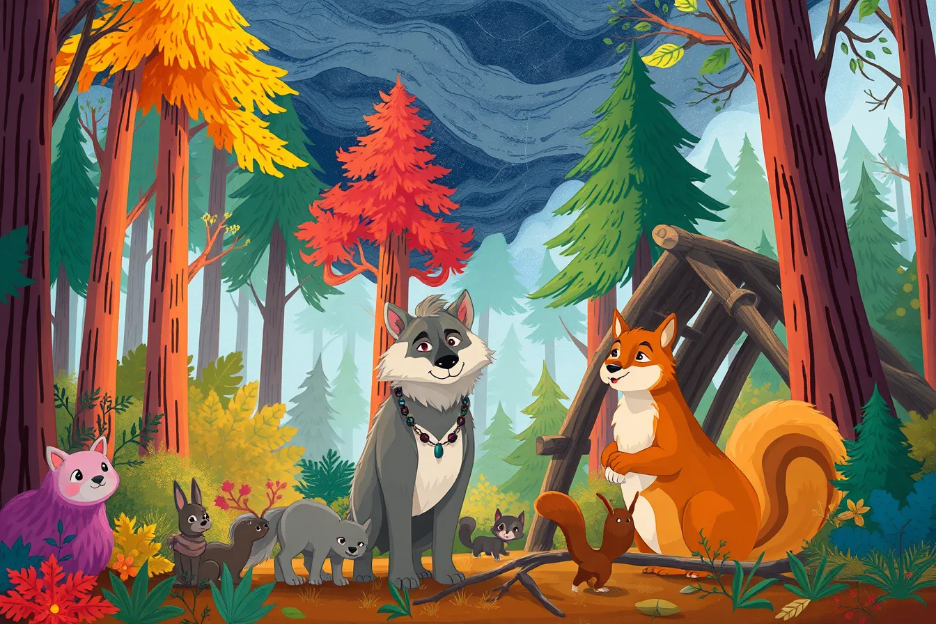 El Rey Lobo y el Bosque Amistoso