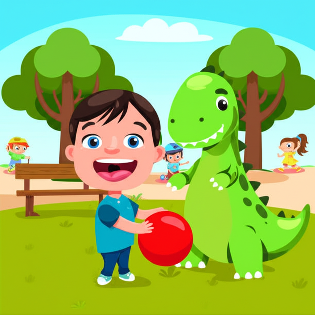 ¡Gael, Dino y la Pelota Saltarína!