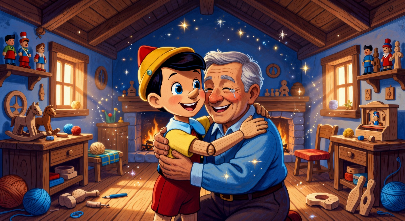 Pinocchio e il Naso della Verità - illustrazione 1
