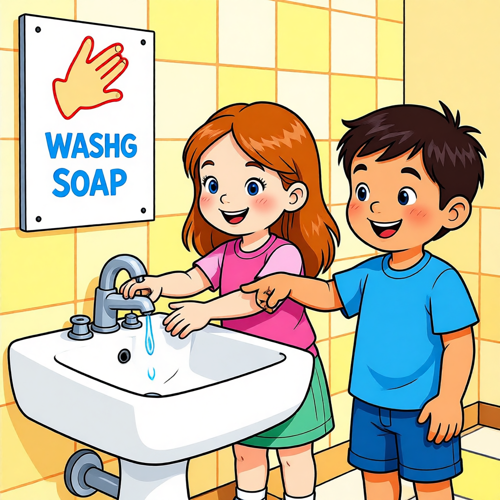 Los guardianes del baño escolar - ilustración 1