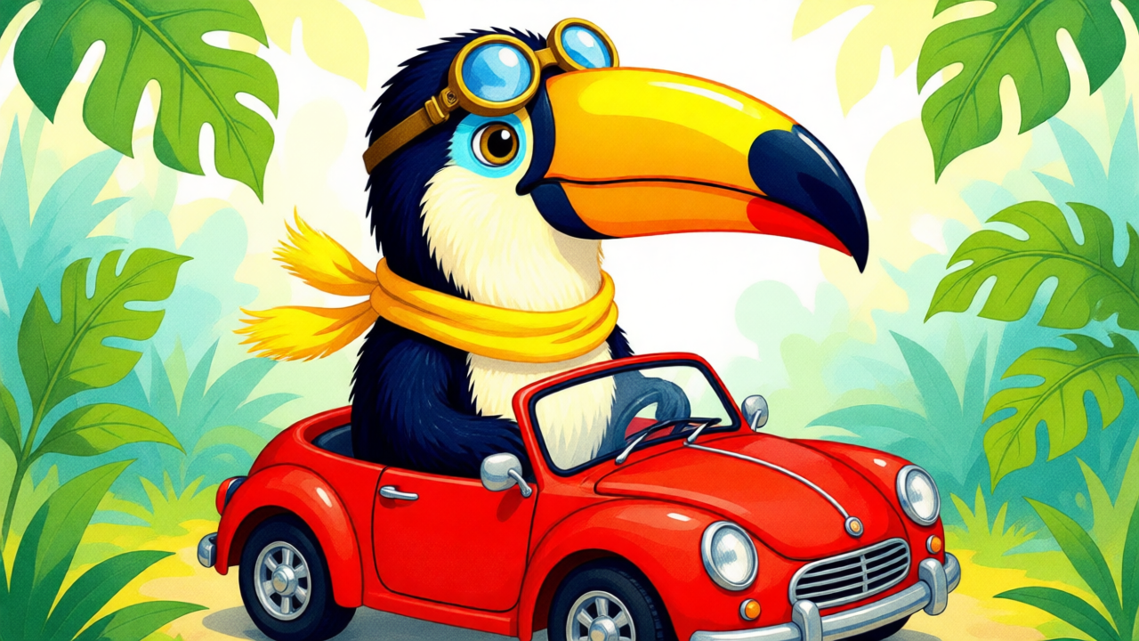 La Gran Aventura de Tuki y su Pequeño Auto Rojo