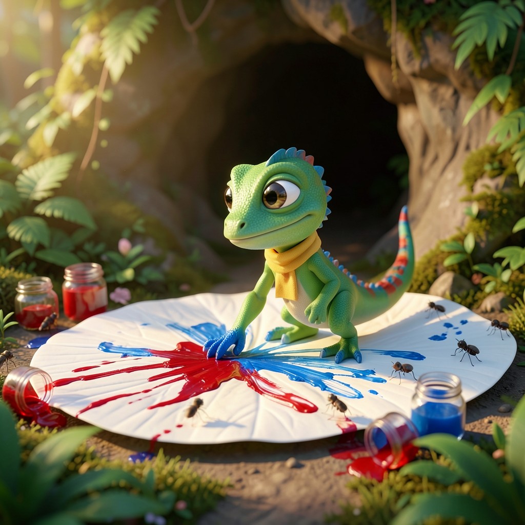 Incy the Iguana’s Ink Adventure - illustration 2