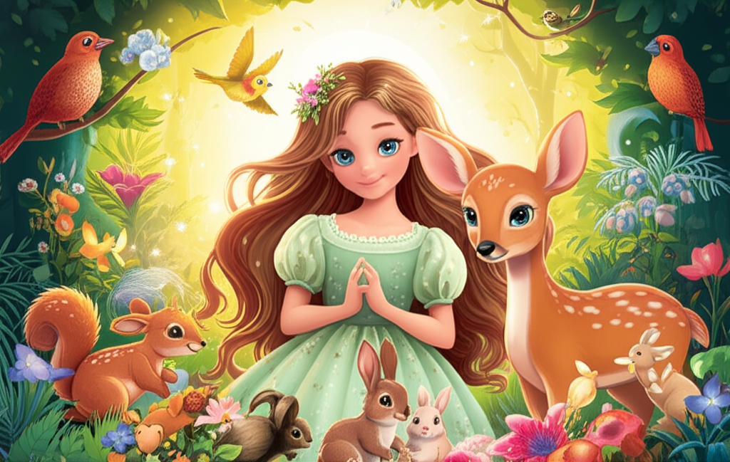 La Princesa Lila y el Bosque Encantado de las Flores Cantarinas