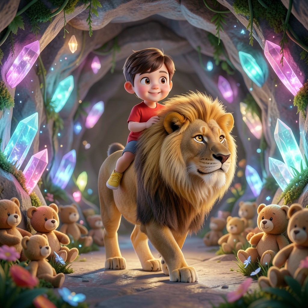 🐉 Freddy y el dragón dorado de la cueva mágica - ilustración 1