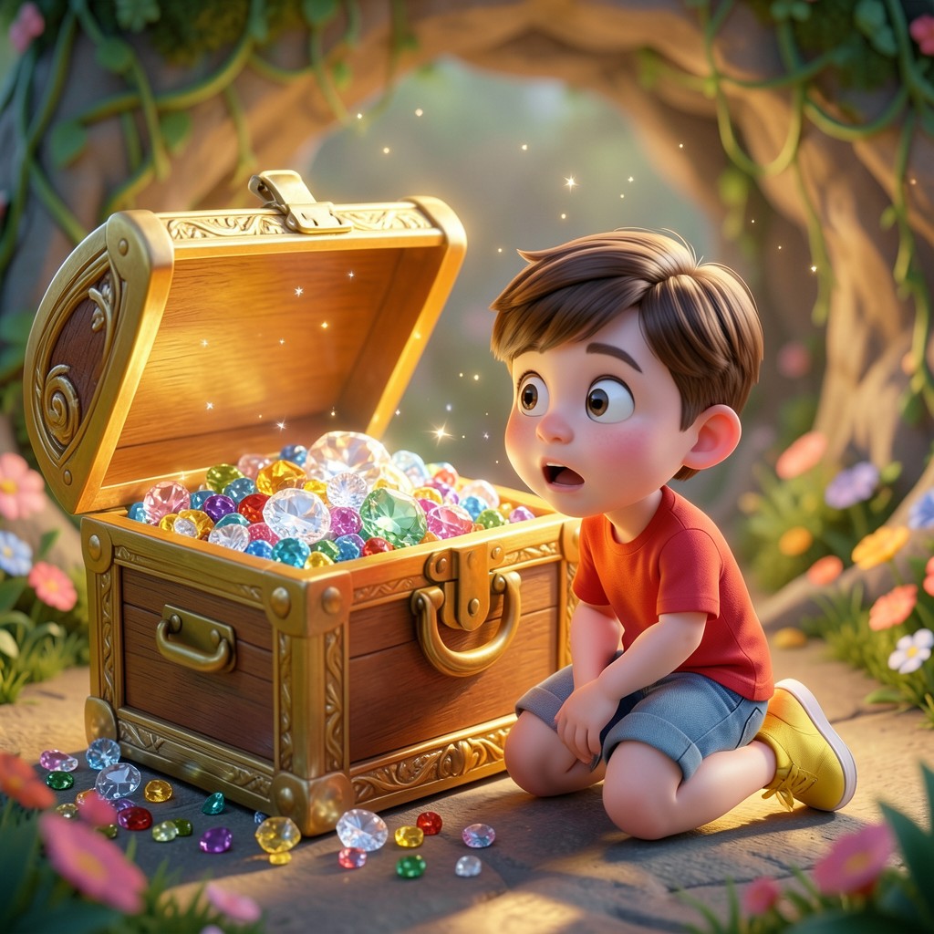 🐉 Freddy y el dragón dorado de la cueva mágica - ilustración 2