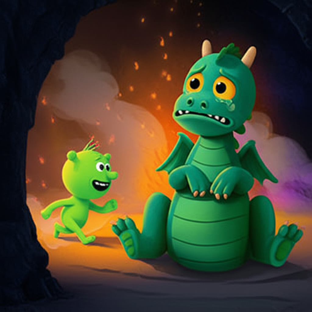 Valiente el Ogrito y el Dragón Miedoso