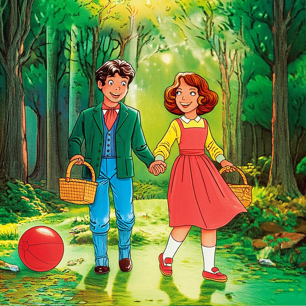 Luis, Alida y el Lobo Don Alberto: Una Aventura en el Bosque Susurrante