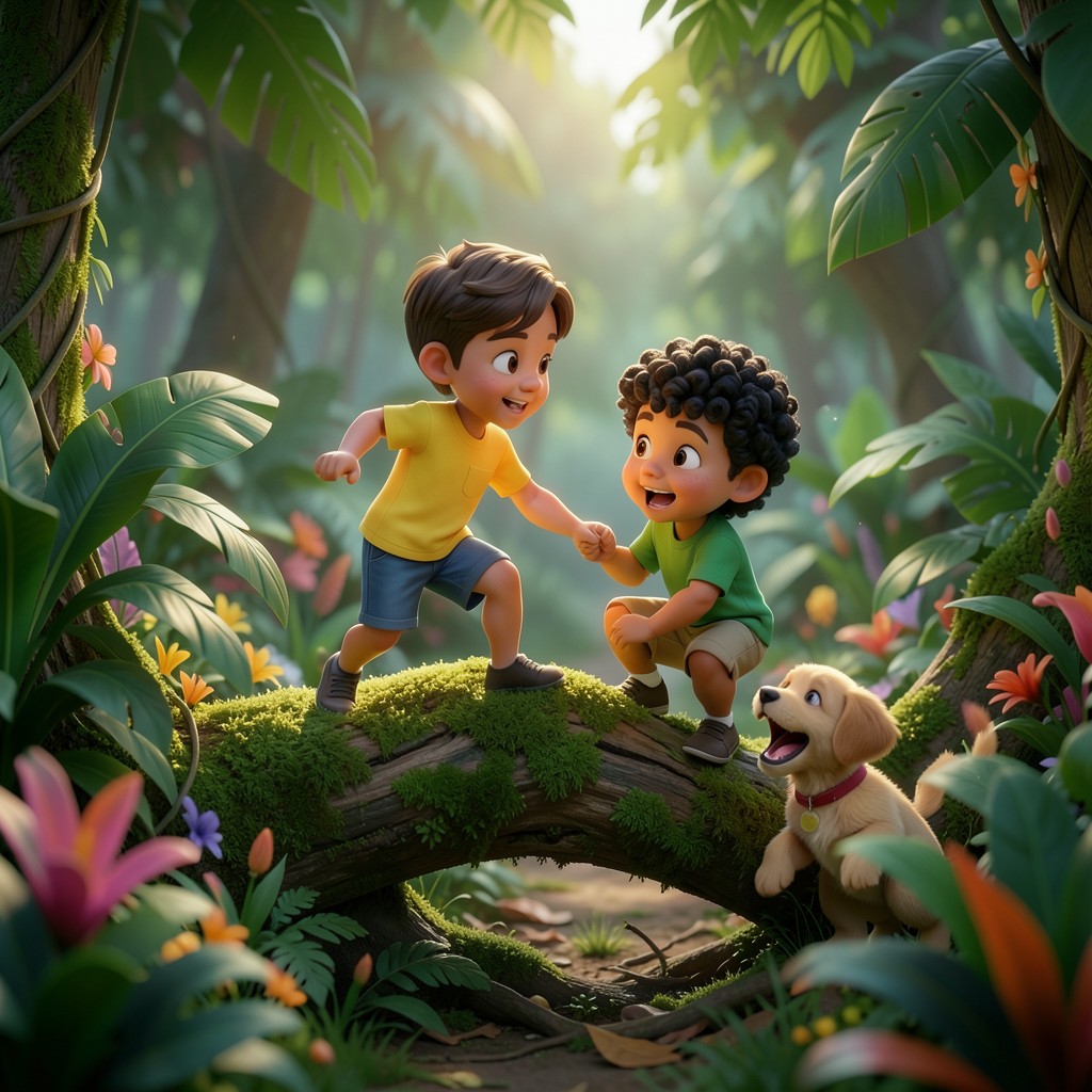 Aventura en la Selva: Amigos al Rescate - ilustración 1