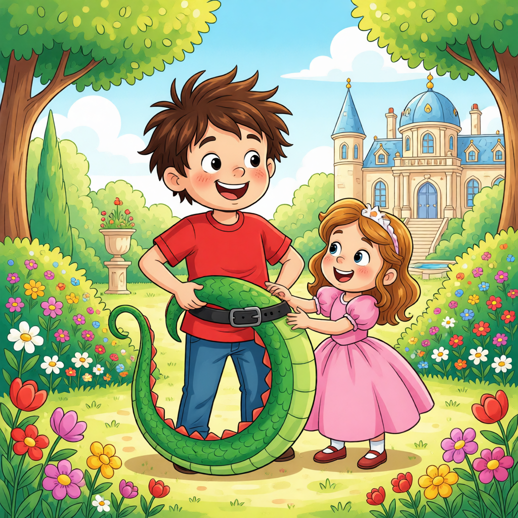 La Princesa Lucía y el Niño con Cola de Dragón - ilustración 1