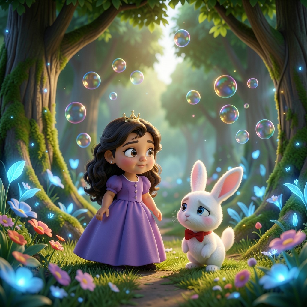 Isabella y las Burbujas de Sueños - ilustración 1